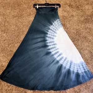 Long Tie Dye Skirt